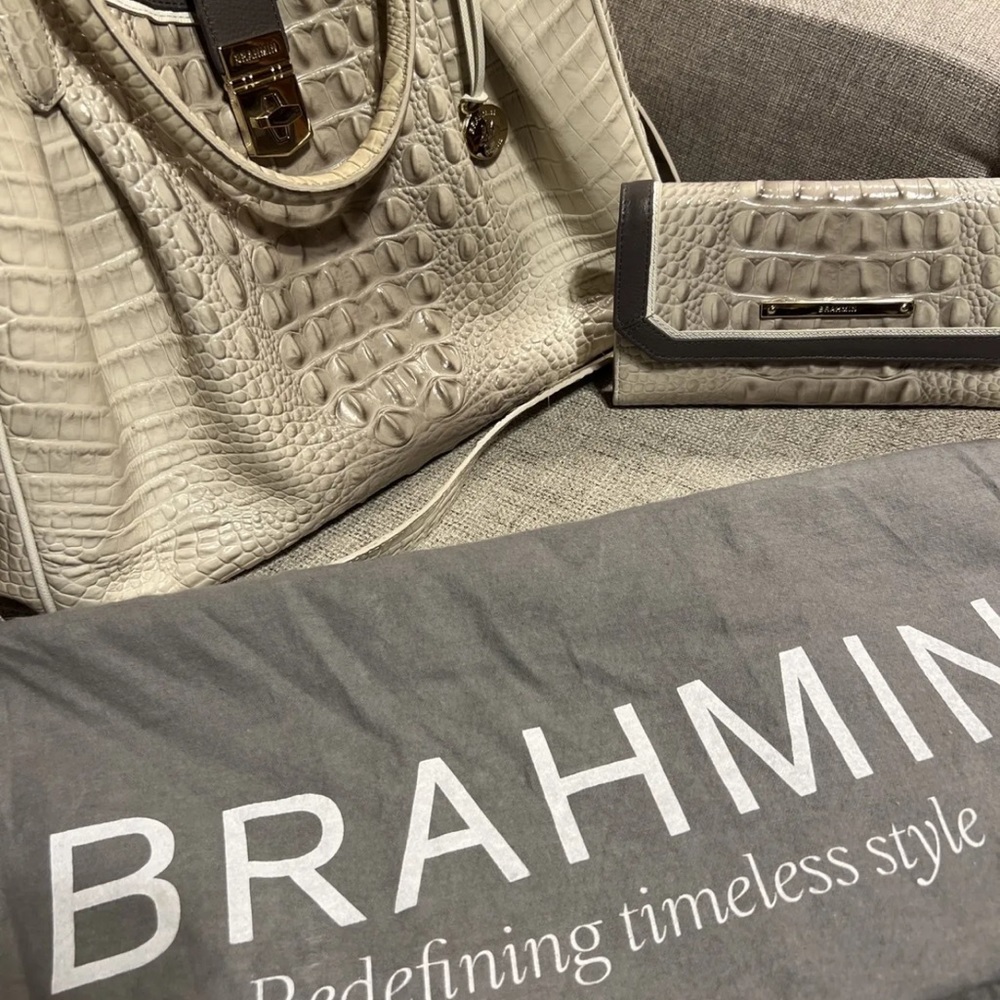 Brahmin purse with matching wallet